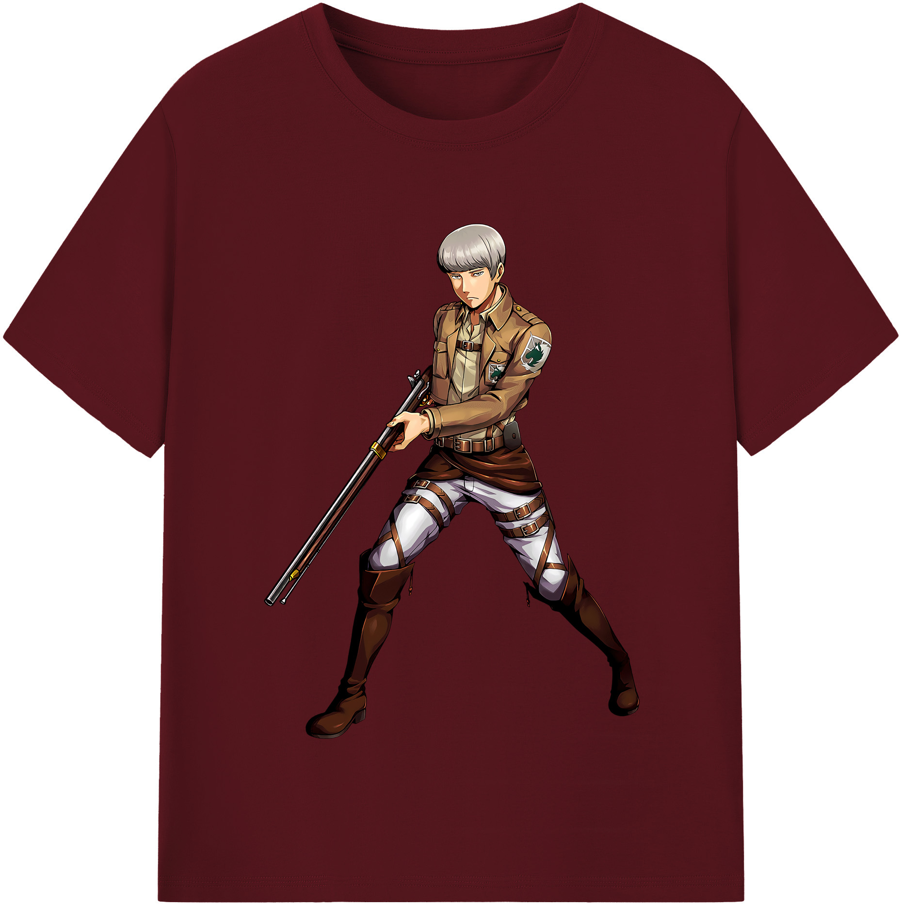 （画像用） 進撃の巨人 Attack on Titan 綿100％半袖Tシャツ（フロントプリント）